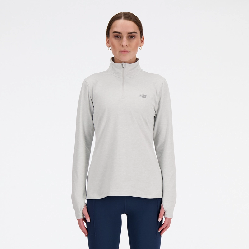 POLERON RUNNING MUJER NEW BALANCE SPORT ESSENTIAL SPACE GRIS - 3