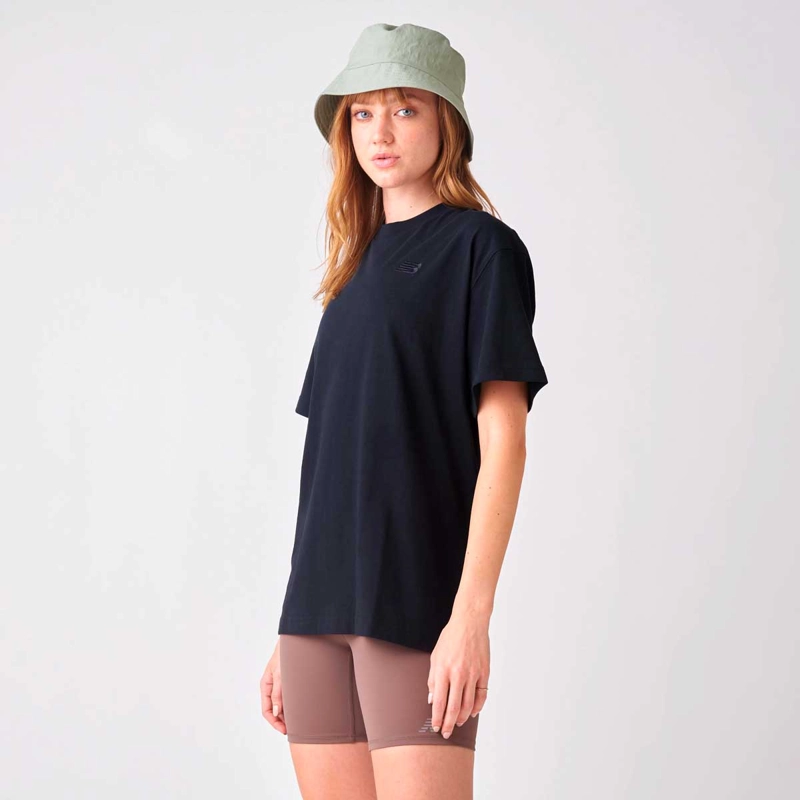 POLERA LIFESTYLE MUJER NEW BALANCE ATHLETICS JERSEY NEGRA - 3