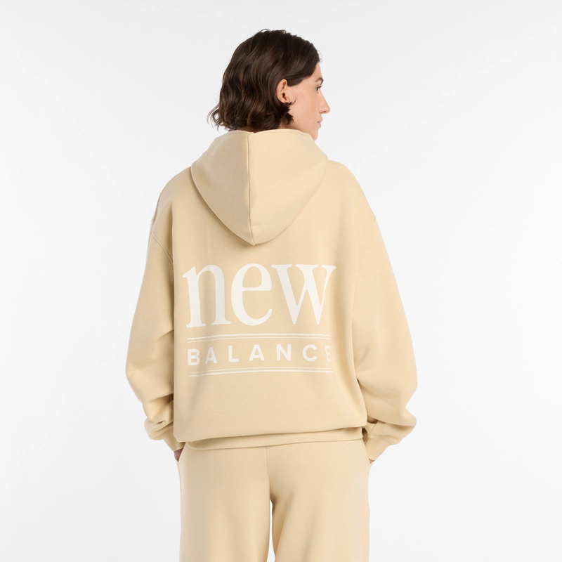 POLERON LIFESTYLE MUJER NEW BALANCE REIMAGINED FLEECE BEIGE - 2