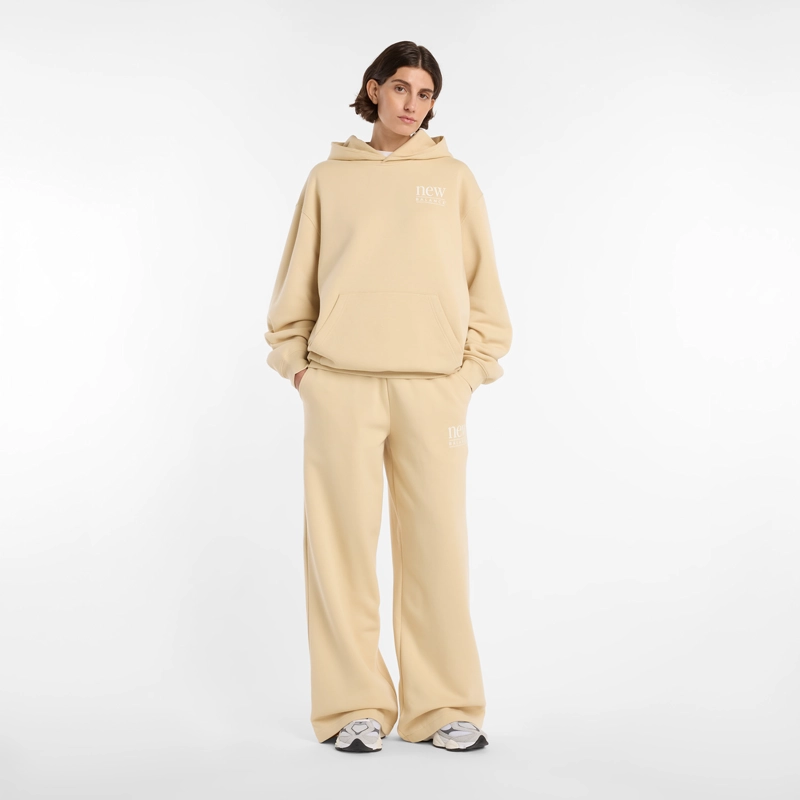 POLERON LIFESTYLE MUJER NEW BALANCE REIMAGINED FLEECE BEIGE - 7