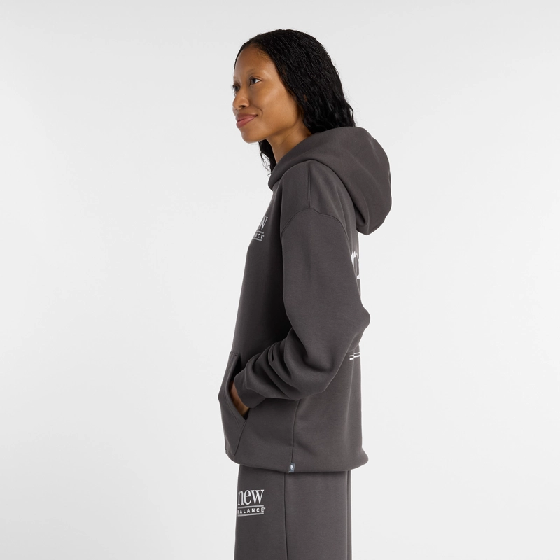 POLERON LIFESTYLE MUJER NEW BALANCE REIMAGINED FLEECE NEGRO - 6