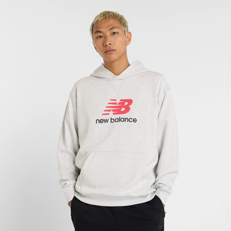 POLERON LIFE HOMBRE NEW BALANCE ATHLETICS FRENCH TERRY GRIS - 1