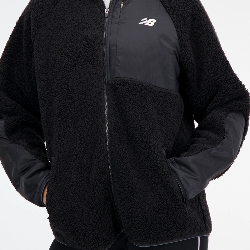 POLERON POLAR OUTDOOR MUJER NEW BALANCE FULL ZIP NEGRO - 3