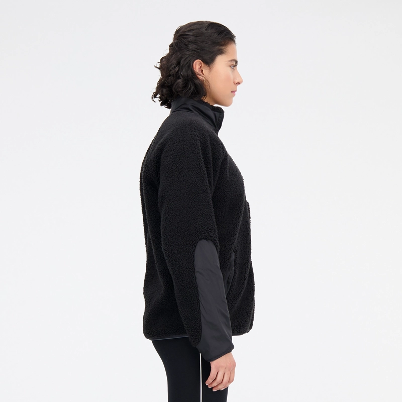 POLERON POLAR OUTDOOR MUJER NEW BALANCE FULL ZIP NEGRO - 4