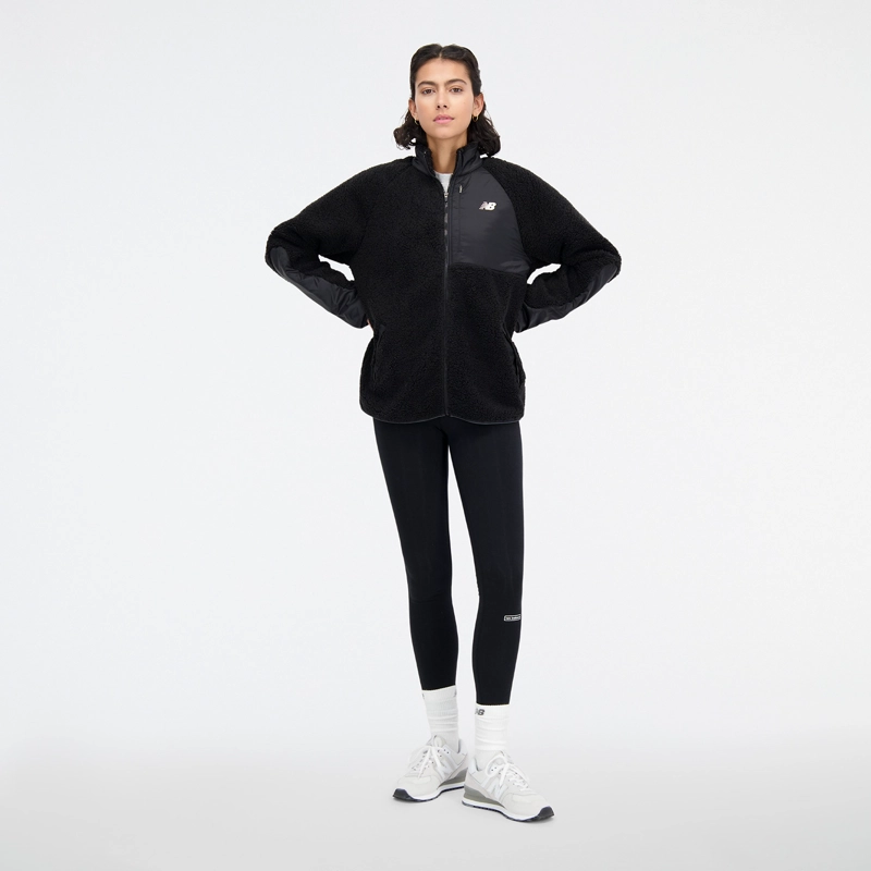 POLERON POLAR OUTDOOR MUJER NEW BALANCE FULL ZIP NEGRO - 5