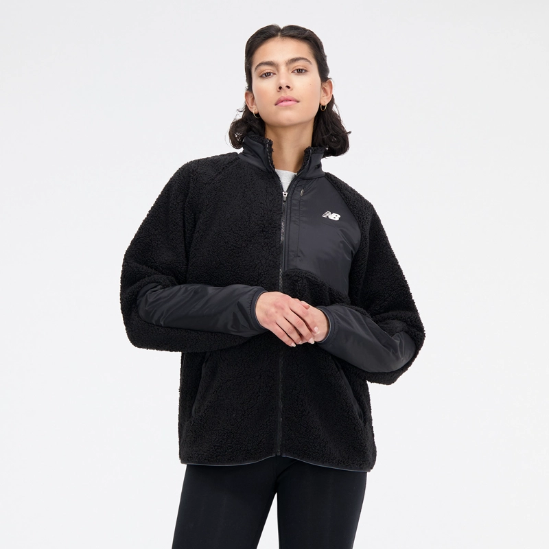 POLERON POLAR OUTDOOR MUJER NEW BALANCE FULL ZIP NEGRO - 6