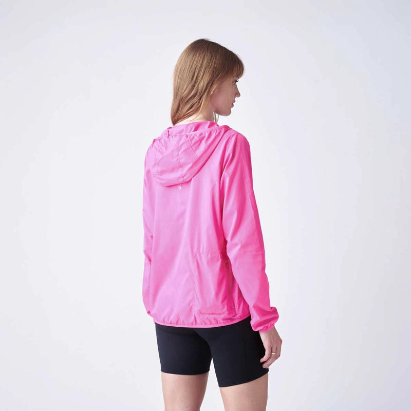 CORTAVIENTOS RUNNING MUJER NEW BALANCE HOODED ROSADA - 2