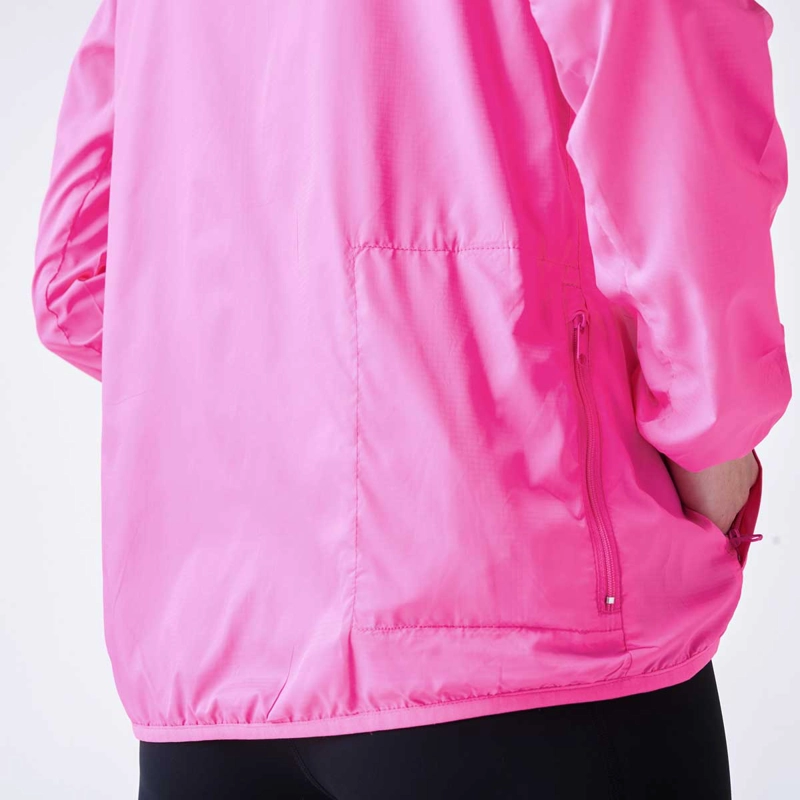 CORTAVIENTOS RUNNING MUJER NEW BALANCE HOODED ROSADA - 5