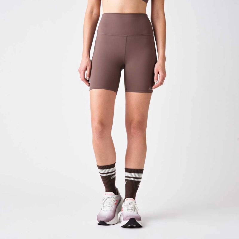 CALZA CORTA RUNNING MUJER NEW BALANCE HARMONY HIGH RISE 6 - 1
