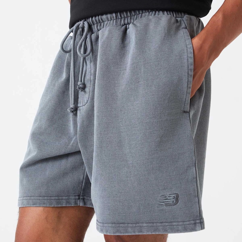 SHORT LIFESTYLE HOMBRE NEW BALANCE ATHLETICS SHORT 7' GRIS - 4