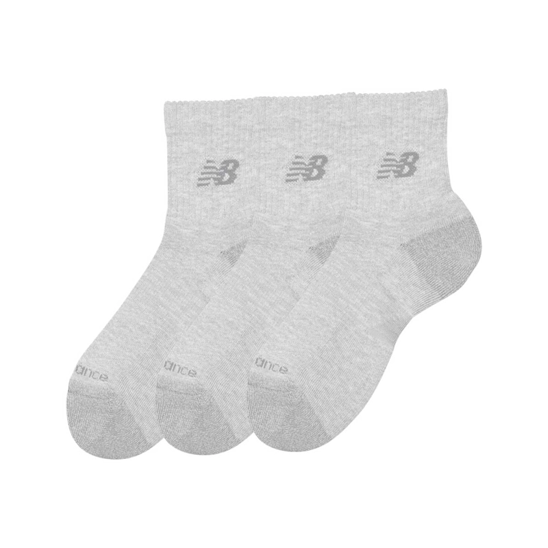 CALCETINES 3 PARES UNISEX NEW BALANCE ACTIVE QUARTER GRIS - 2