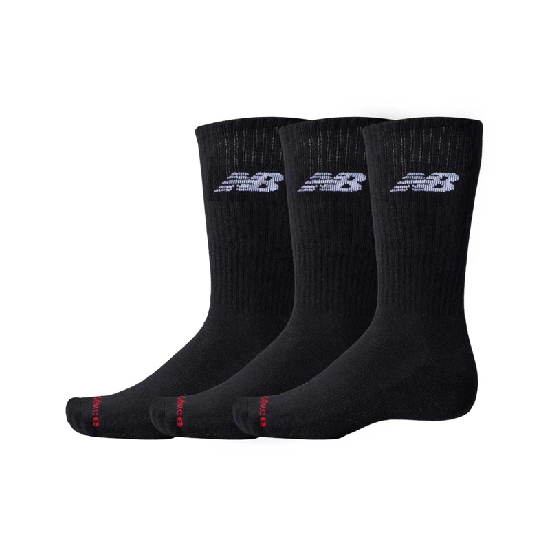CALCETINES 3 PARES UNISEX NEW BALANCE EVERYDAY CUSHION NEGRO - 1