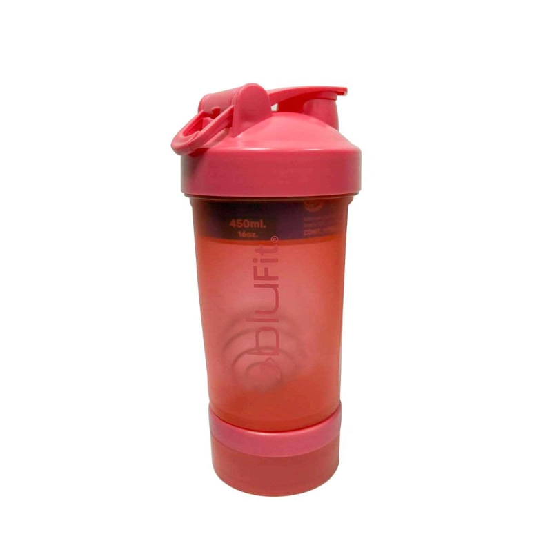 BOTELLA MIXER BLU FIT ROSADO 450 ML - 1