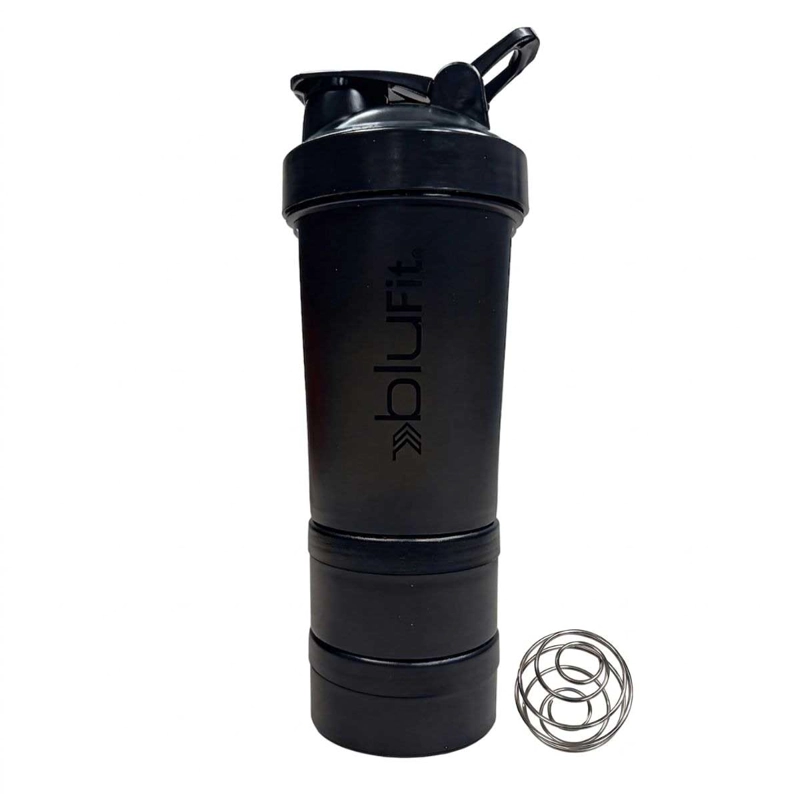 BOTELLA MIXER BLU FIT NEGRO 450 ML - 1