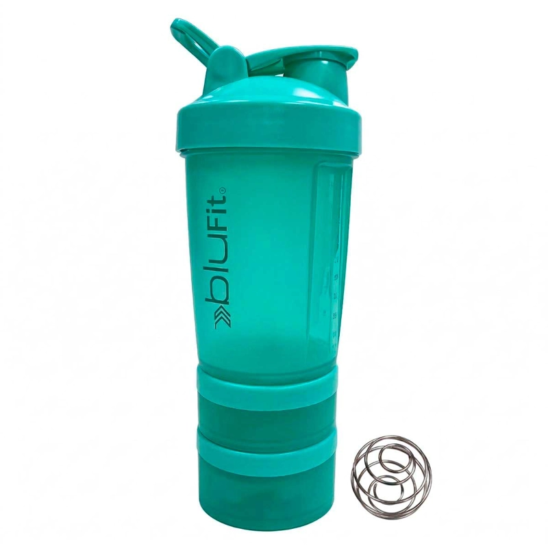 BOTELLA MIXER BLU FIT TURQUESA 450 ML - 1