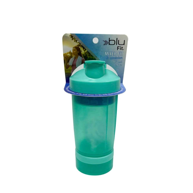 BOTELLA MIXER BLU FIT TURQUESA 450 ML - 4