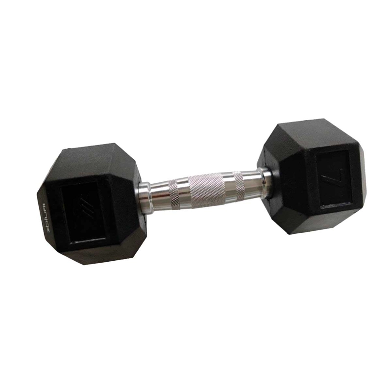MANCUERNA HEXAGONAL ENTRENAMIENTO BLU FIT 7 KG NEGRO - 2