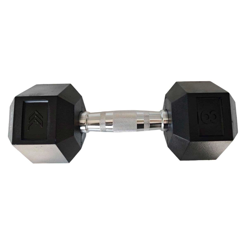 MANCUERNA HEXAGONAL ENTRENAMIENTO BLU FIT 8 KG NEGRO - 2