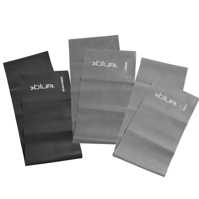 SET BANDAS ELASTICAS BLU FIT POWER BAND GRIS - 2