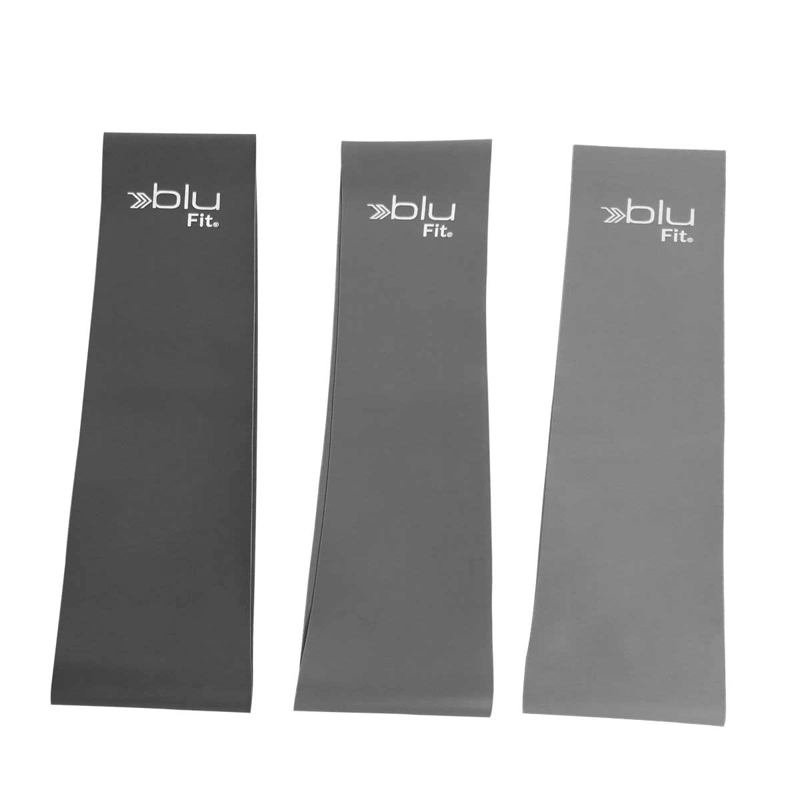 SET BANDAS ELASTICAS BLU FIT POWER BAND GRIS - 3