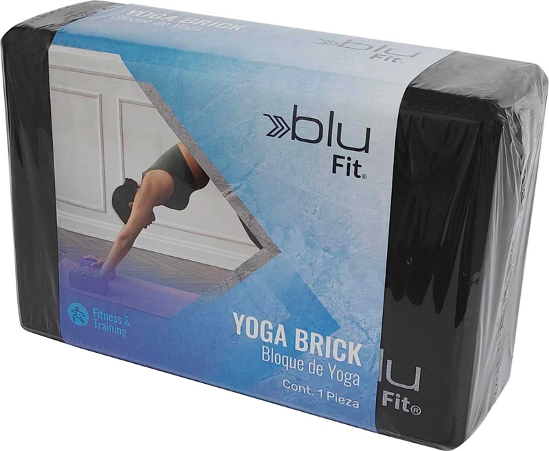 YOGA BRICK FITNESS BLU FIT NEGRO - 2