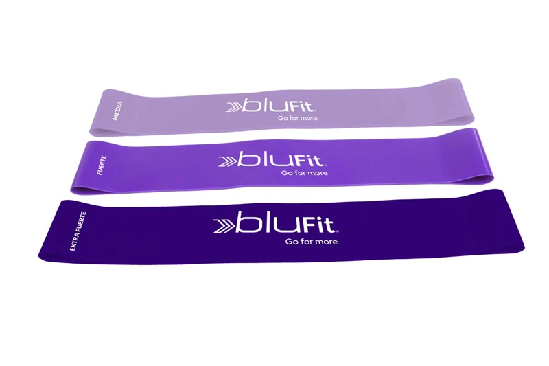 SET BANDAS ELASTICAS BLU FIT LOOP MORADO - 2