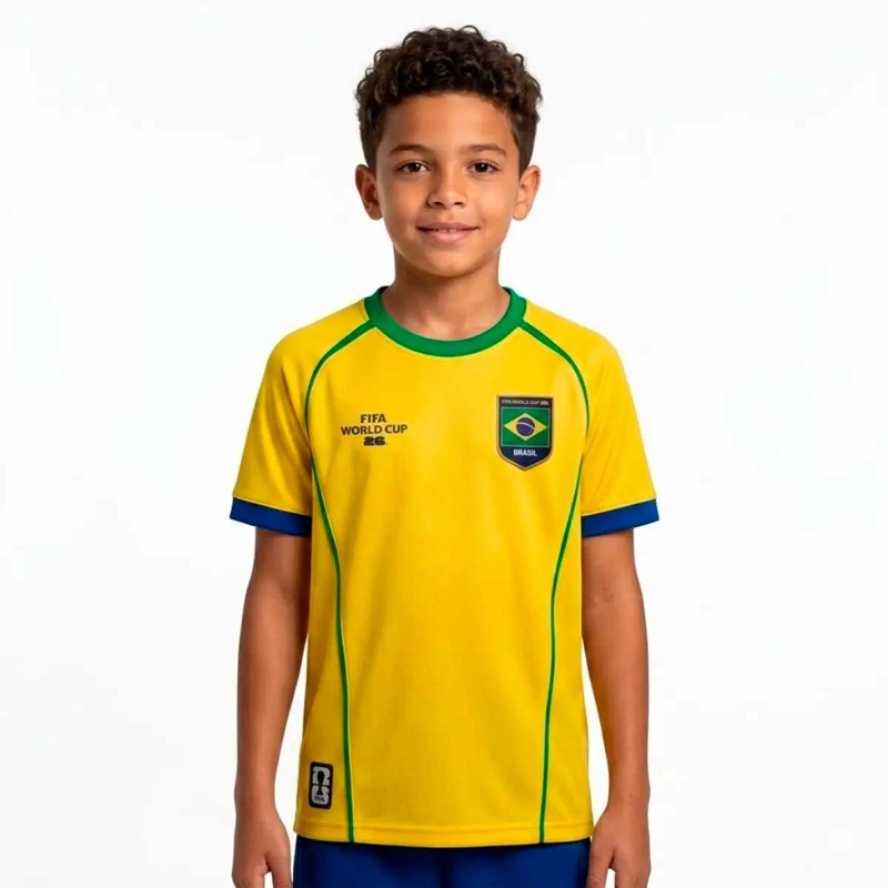 CAMISETA FUTBOL NIÑOS FEXPRO FIFA FANWEAR ROTW BRASIL - 1
