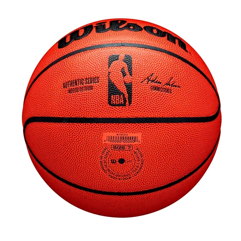 BALON BASQUETBOL WILSON NBA AUTHENTIC SERIES N°7 NARANJO - 2