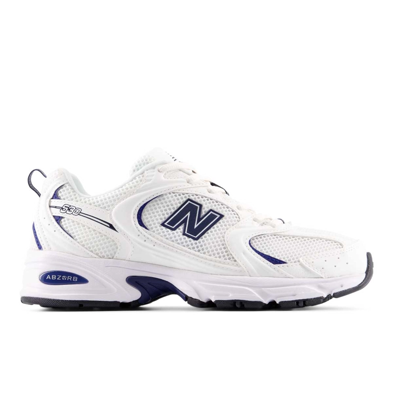ZAPATILLAS URBANAS UNISEX NEW BALANCE 530 BLANCAS/AZUL - 1