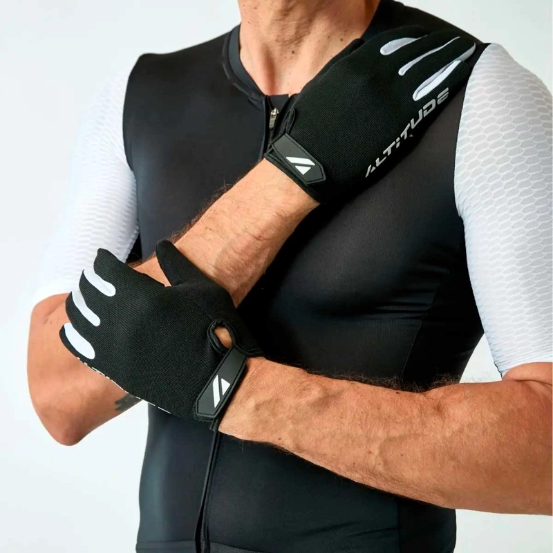 GUANTE CICLISMO HOMBRE ALTITUDE MTB LONG FINGER NEGRO - 1