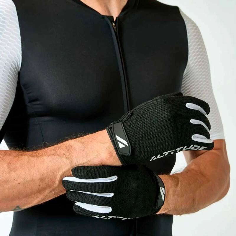 GUANTE CICLISMO HOMBRE ALTITUDE MTB LONG FINGER NEGRO - 2