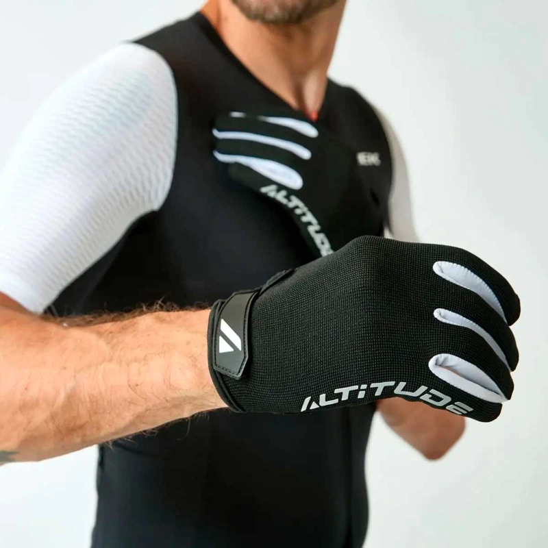 GUANTE CICLISMO HOMBRE ALTITUDE MTB LONG FINGER NEGRO - 3