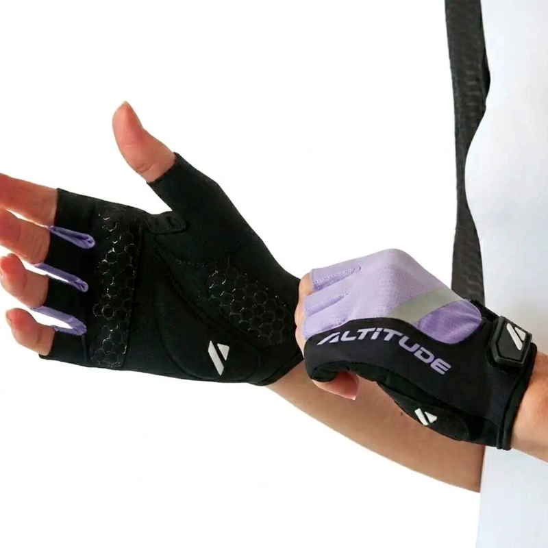 GUANTE CICLISMO MUJER ALTITUDE MTB SHORT FINGER VIOLETA - 3