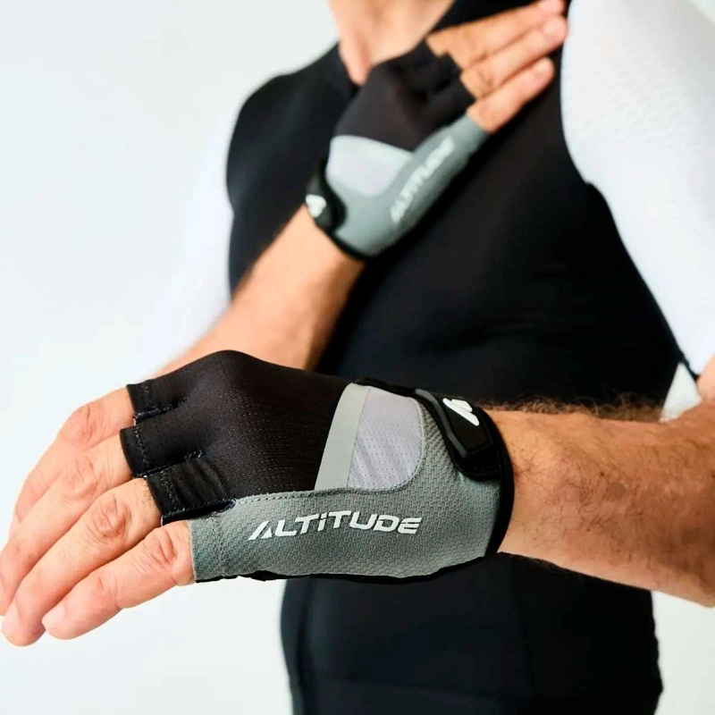 GUANTE CICLISMO HOMBRE ALTITUDE MTB SHORT FINGER NEGRO - 3