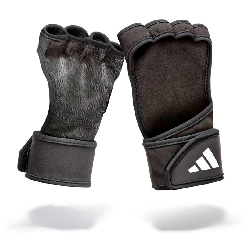 GUANTES FITNESS UNISEX ADIDAS OPEN BACK TRAINING NEGRO - 1