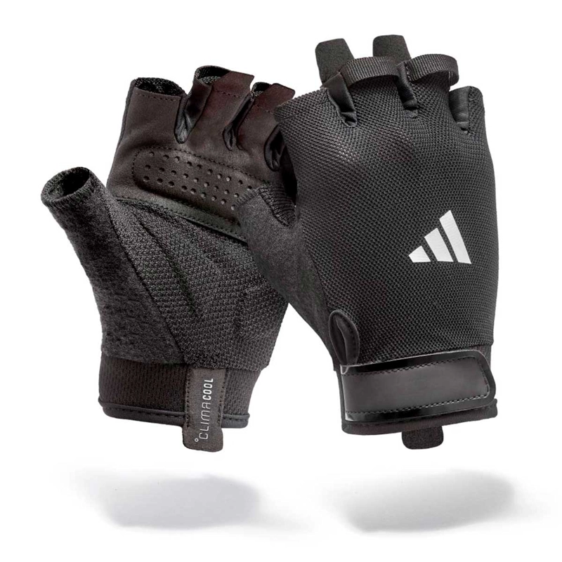 GUANTES FITNESS UNISEX ADIDAS ESSENTIALS GLOVES NEGRO - 1