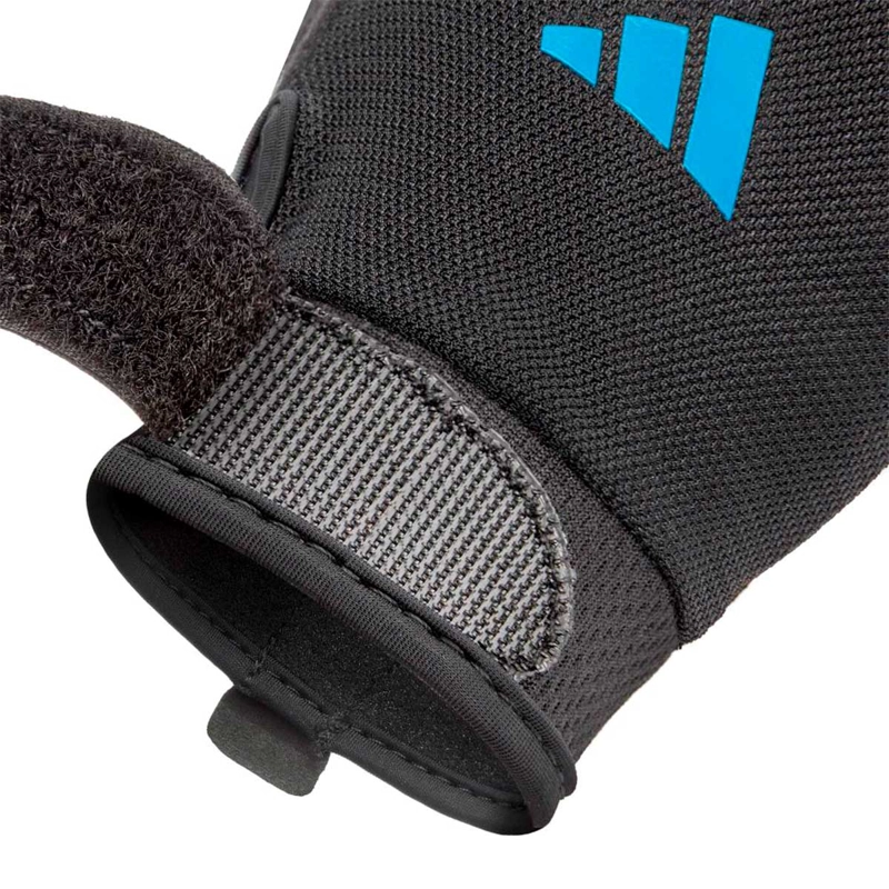 GUANTES FITNESS UNISEX ADIDAS ESSENTIALS GLOVES NEGRO/AZUL - 4