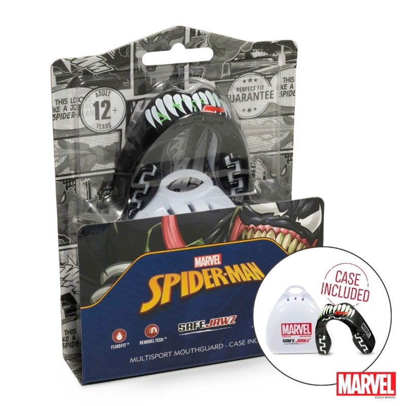 PROTECTOR BUCAL HOMBRE SAFEJAWZ MARVEL VENOM NEGRO - 3