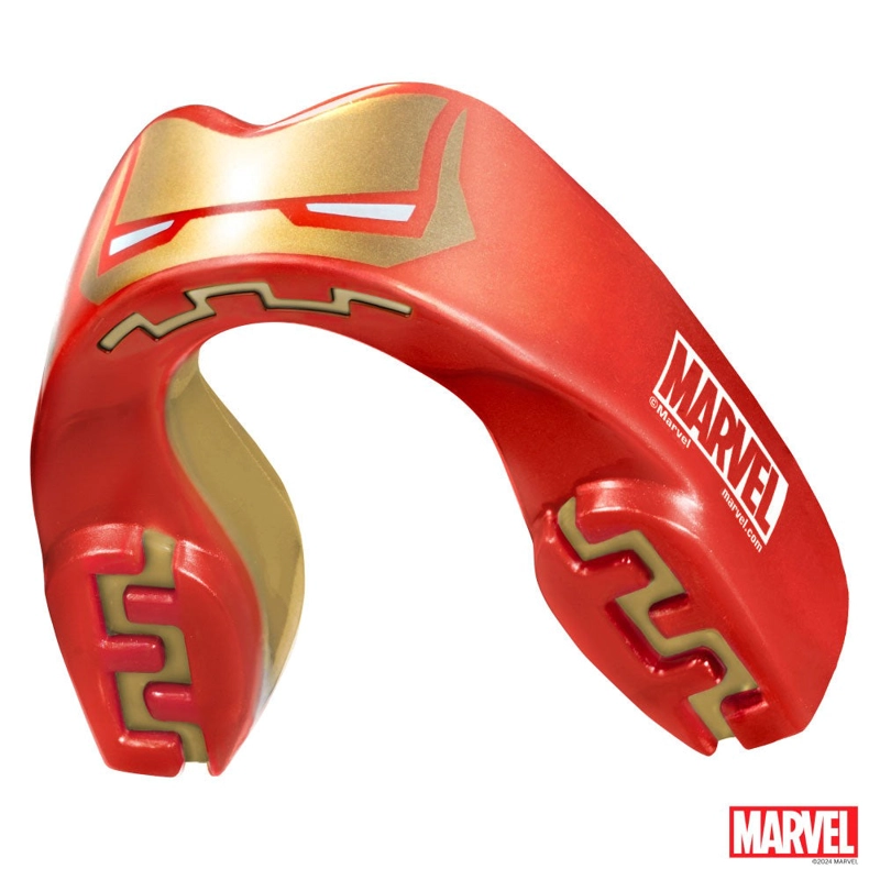 PROTECTOR BUCAL NIÑO SAFEJAWZ MARVEL IRON MAN ROJO - 1