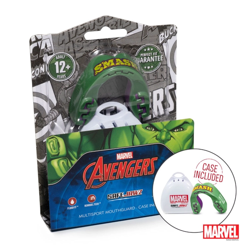 PROTECTOR BUCAL HOMBRE SAFEJAWZ MARVEL HULK VERDE - 4