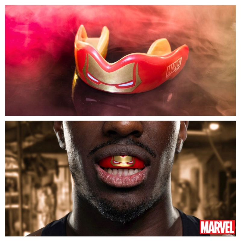 PROTECTOR BUCAL HOMBRE SAFEJAWZ MARVEL IRON MAN ROJO - 2