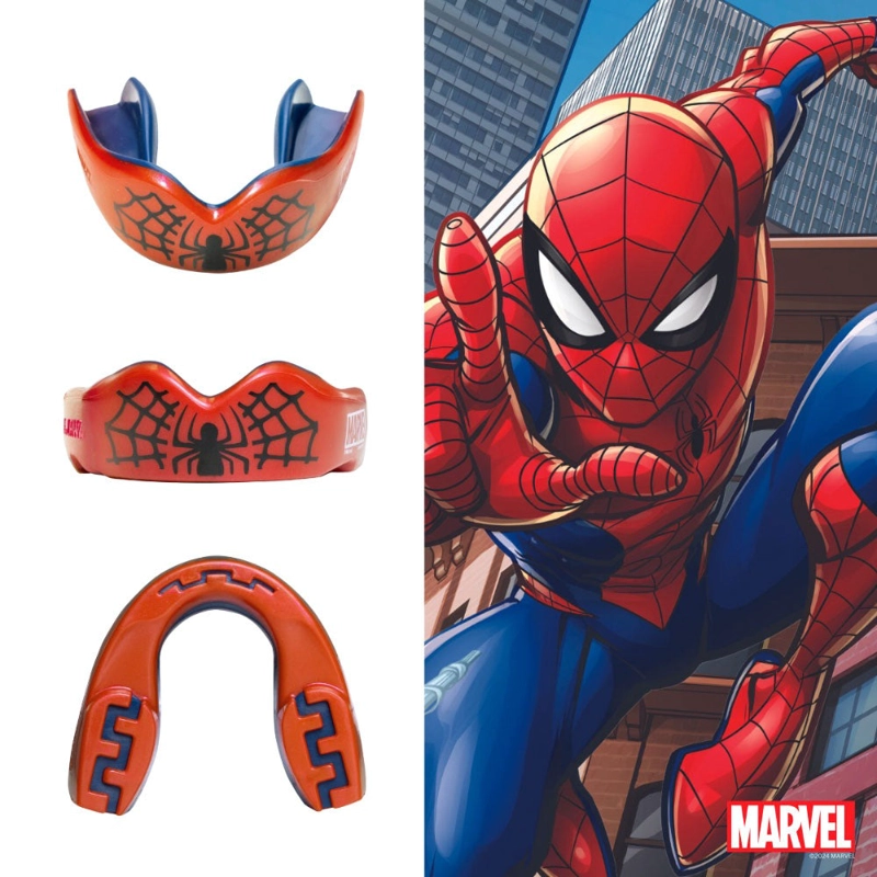 PROTECTOR BUCAL NIÑO SAFEJAWZ MARVEL SPIDER MAN ROJO - 2