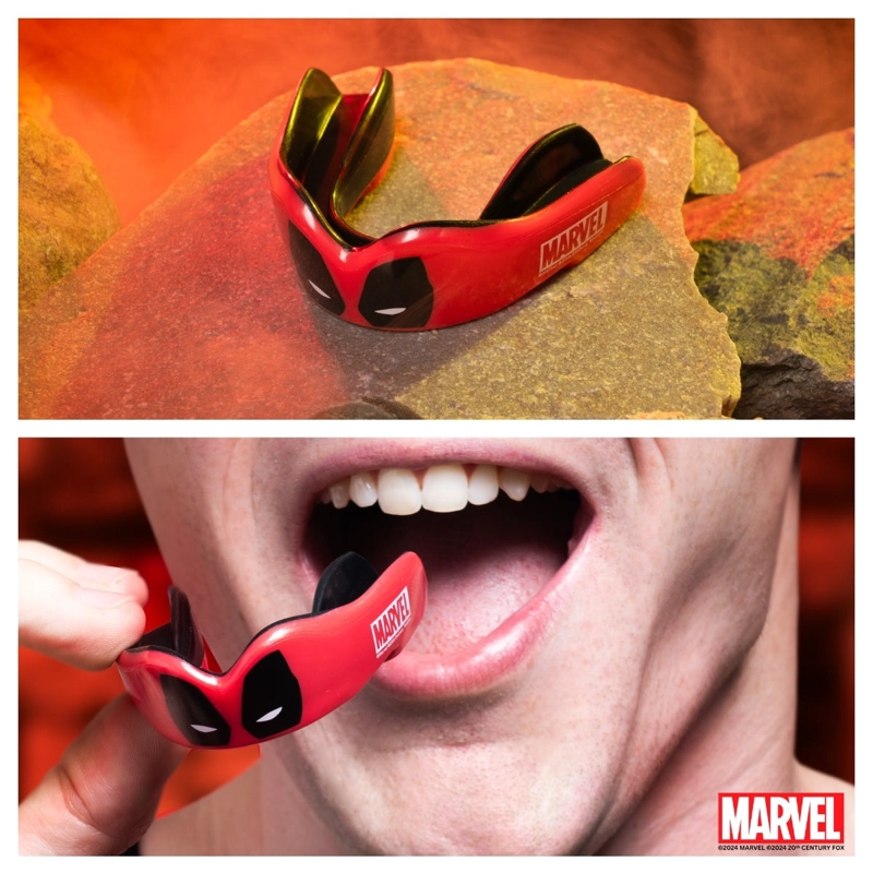 PROTECTOR BUCAL HOMBRE SAFEJAWZ MARVEL DEADPOOL ROJO - 2