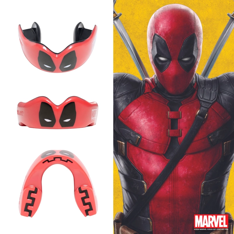 PROTECTOR BUCAL HOMBRE SAFEJAWZ MARVEL DEADPOOL ROJO - 3