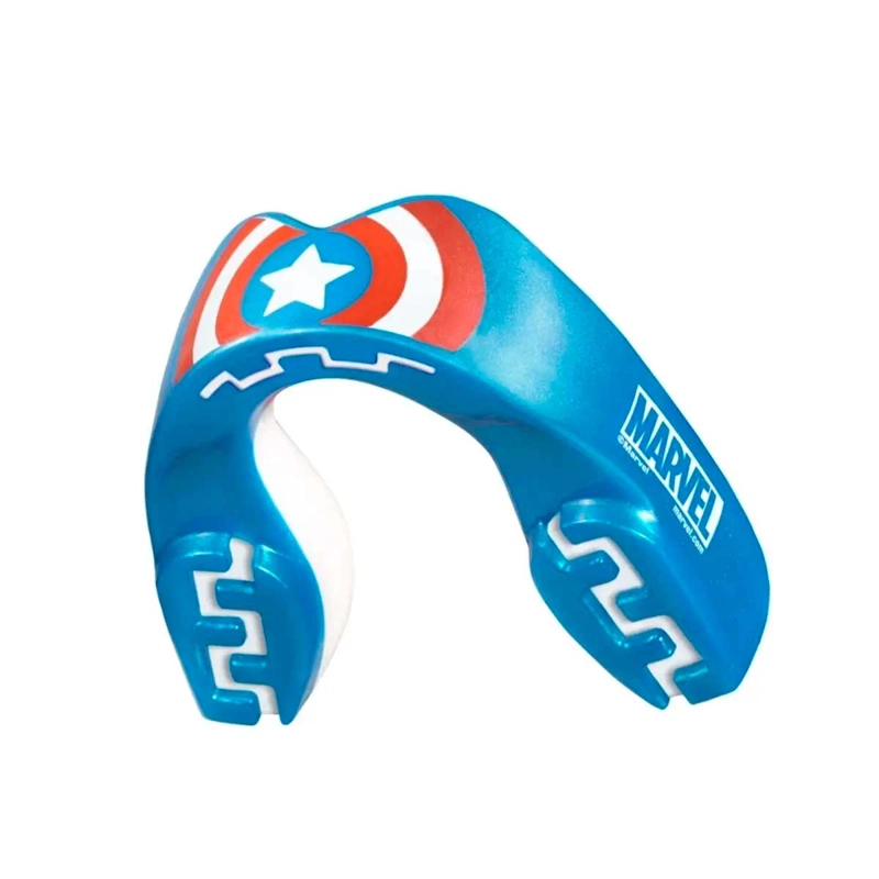 PROTECTOR BUCAL ADULTO SAFEJAWZ CAPITAN AME RICA MARVEL AZUL - 1