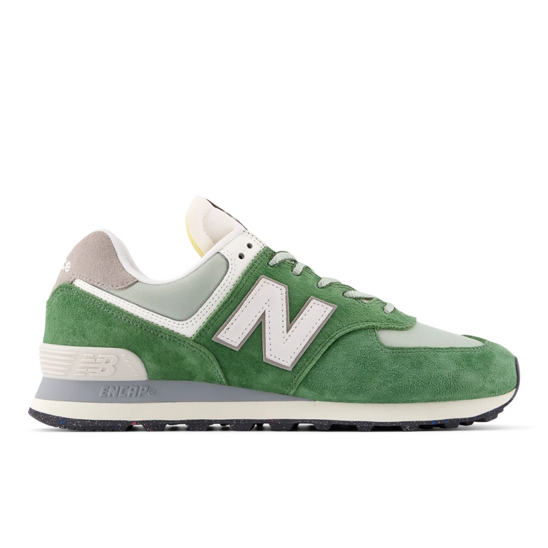 ZAPATILLAS URBANAS UNISEX NEW BALANCE 574 VERDE/BLANCA - 1