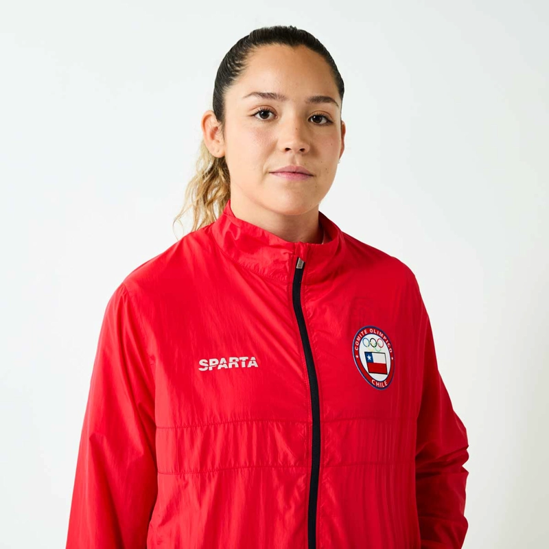 CORTAVIENTO MUJER SPARTA TEAM CHILE ROJO - 2