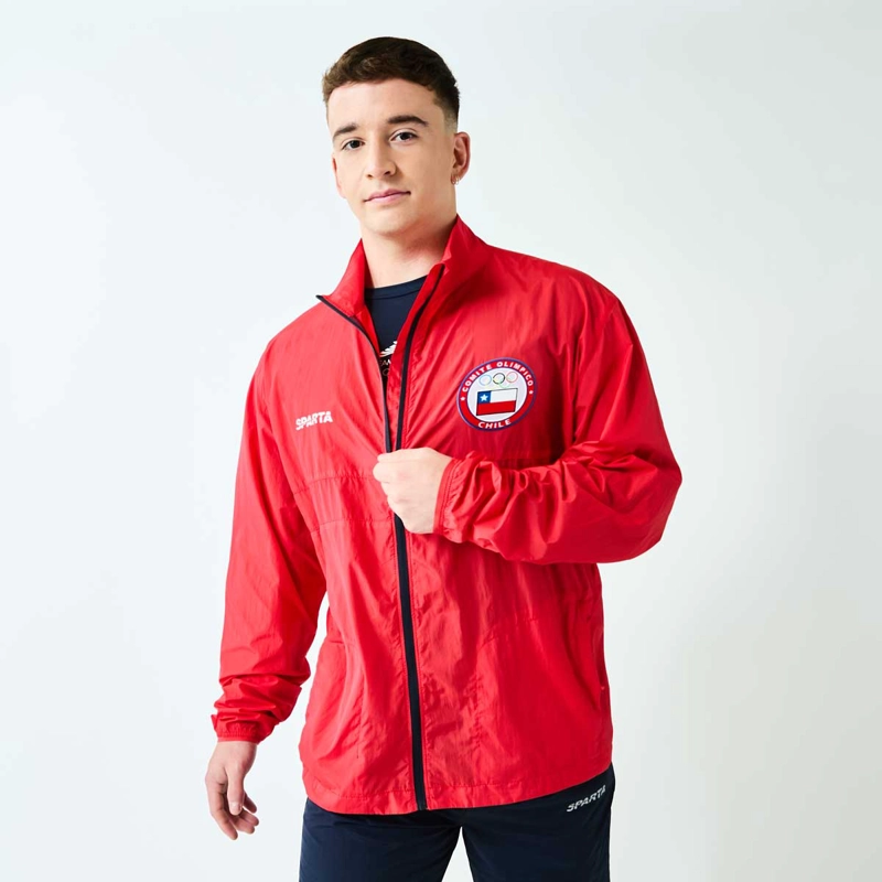 CORTAVIENTO HOMBRE SPARTA TEAM CHILE ROJO - 1