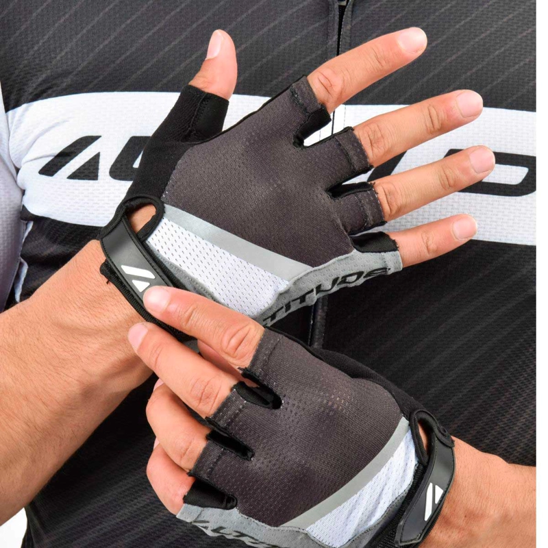 GUANTE CICLISMO HOMBRE ALTITUDE SHORT FINGER NEGRO - 1