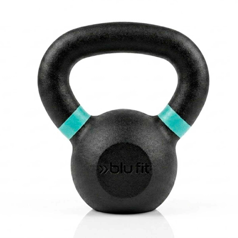 KETTLEBELL BLU FIT PESA RUSA HIERRO FUNDIDO 4KG TURQUESA - 1